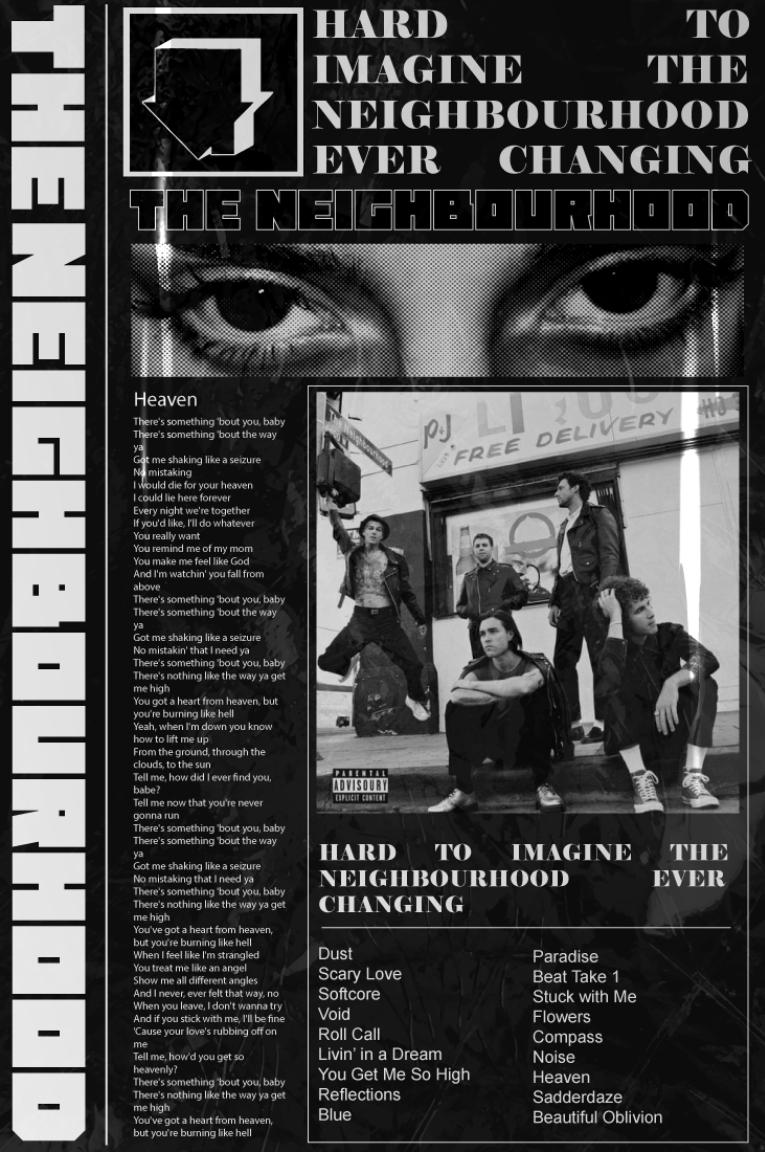 A ablum poster made for The Neigbourhood